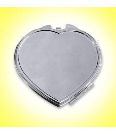 Sublimation Heart Shape Makeup Mirror