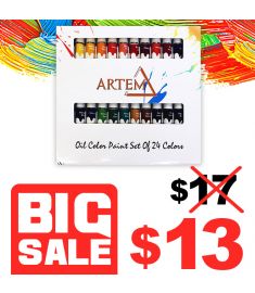 Oil Color Paint Set of 24 Colors