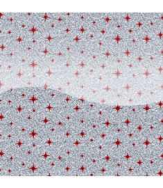 Eco Glitter Motif Holo Star Silver Gloss Vinyl