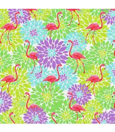 Multiflower Flamingo Glitter Vinyl