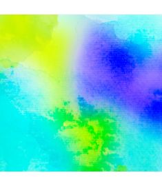 Watercolor Multicolor Green & Blue Vinyl