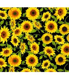 Sunflowers Black Vinyl