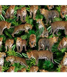 Leopard Collage Dark Heat Transfer Vinyl
