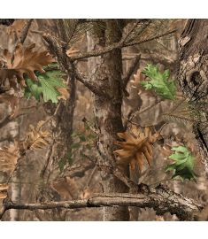 Camo Tree Dry Leaves Sign Vinyl