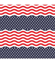 Flag Wave USA Sign Vinyl