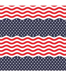 Flag Wave USA Sign Vinyl