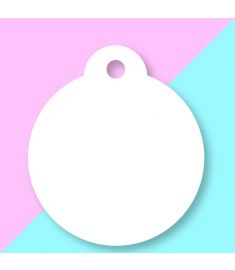 Sublimation Pet Tag Round