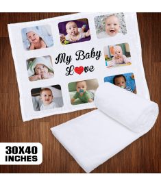 Sublimation Baby Blanket White 30x40 Inches