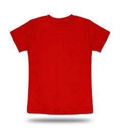 Round Neck T shirt Kids Red