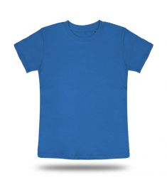 Round Neck T shirt Kids Blue