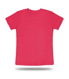 Round Neck T shirt Kids Pink