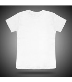 Round Neck T shirt Kids White