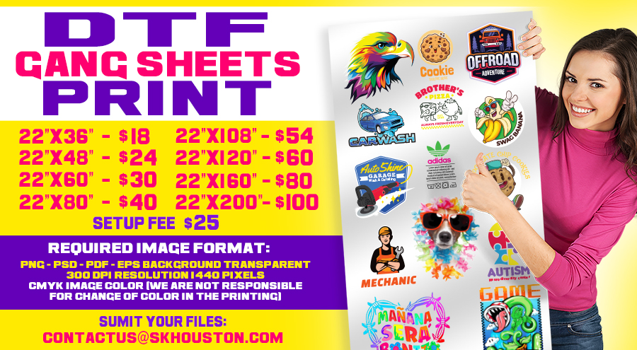 DTF Gang Sheets Print